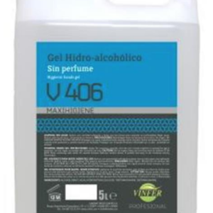 Vinfer Gel Hidroalcohólico Sin Perfume. V406. 5L