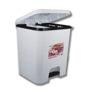 Cubo Basura de 52 L Pedal Blanco. "ENDOS"