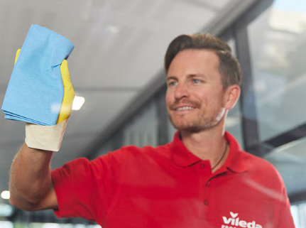 VILEDA. Bayeta r-MicronQuick. 38 x 40cm. Azul, Rojo, Verde (Pack de 5 Uds) - Imagen 3