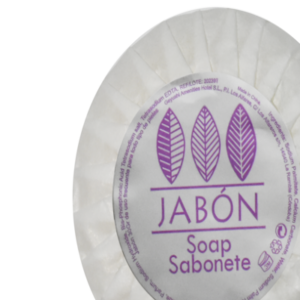 Geyushi. Jabón 30 gr. Redondo PLISE LUX. 500 Uds/Caja