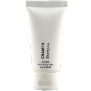 Geyushi. TUBO 20 ml CHAMPÚ WARM VANILLA. Caja 400 Uds.