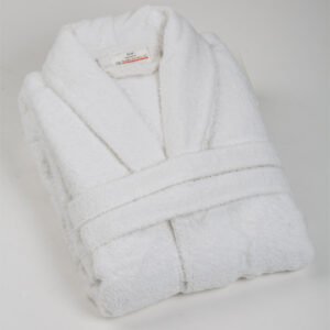 Albornoz Blanco 400g Talla S (100% Algodón)