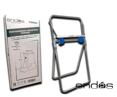 Porta-bobinas industrial Trípode metálico abatible