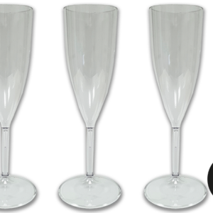 Copa de cava acrílico transparente 150 cc. Caja de 8 paquetes de 4 copas. "MONDIS"