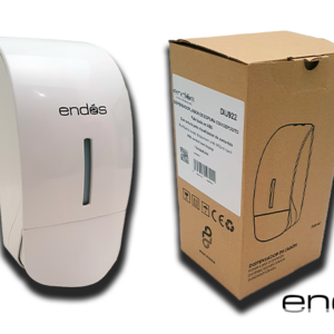 Dispensador para jabón de espuma con depósito rellenable Blanco de 900 ml.