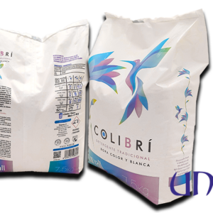 Detergente COLIBRI en polvo tradicional saco de 7.5 Kg. "UNALL"