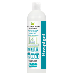 Hospigel 750ml. Gel - Champú Dermo Ecológico | USO PURO | ECOLABEL ES-EU/030/00003. (15 Unidades de 750 ml)