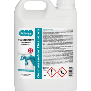 Germosan NOR Desimpro 20L. Desinfectante de contenedores higiénico-sanitario, orgánicos y vías urbanas | Bactericida | DILUCIÓN 5% | Nº Registro DGSP: 20-20-01931