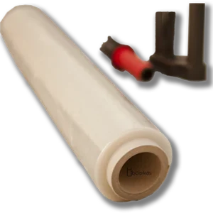 Film paletización manual transparente 2,2 kilos/bobina 23 micras. Caja de 6 bobinas.