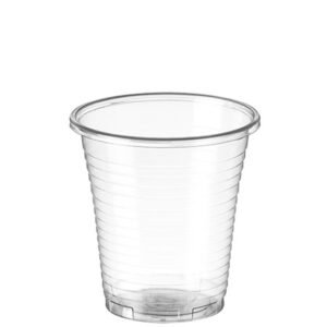 Vaso PP. 160 ml. Transparente reutilizable. Caja de 3.000 uds en blsas de 100uds.