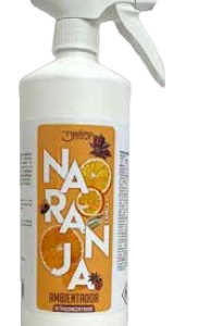 Ambientador ultraconcentrado con aroma a NARANJA y CANELA con pulverizador 1L. (Unidad o Caja de 6 Uds)