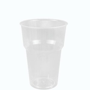 Vaso PP. 330ml. Transparente. Caja de 100 Uds en bolsas de 25 Uds.