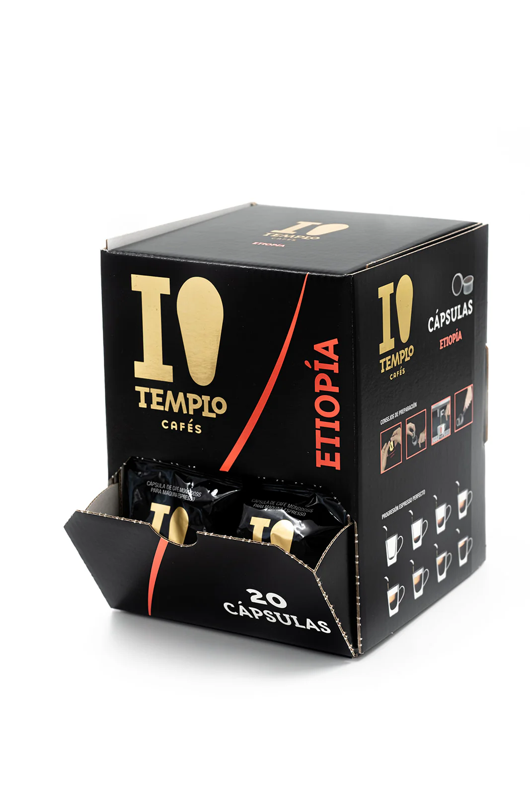 ¡SÚPER OFERTA! 8 Cajas de 20 Uds de Cafés Orígenes (Colombia, Brasil, Etiopía e India) + Máquina Café CANDI - Imagen 5