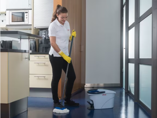 VILEDA. Kit UltraSpin (incl. fregona+soporte). Set para fregado en plano con microfibras, cubo de 12L - Imagen 4