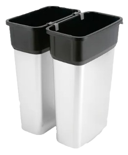 VILEDA. Geo - Sistema de reciclaje de aspecto metálico. Contenedor Grande 70L. (Pack de 4 Uds) - Imagen 2