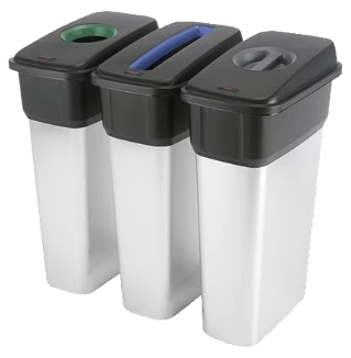 VILEDA. Geo - Sistema de reciclaje de aspecto metálico. Contenedor Grande 70L. (Pack de 4 Uds) - Imagen 3