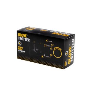 Guante de Nitrilo sin polvo SUPERGRIP GLOVETROTTER DIAMANTADO. Caja de 100 Uds