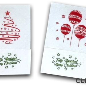 Servilleta mini servis "navidad" sulfito. CLEVER. Caja de 50 paquetes de 100 Uds