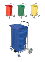 Carro Lavandería Cover (con tapa y saco). 51x51x108