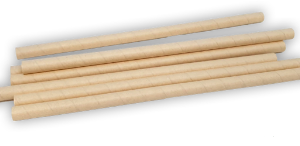 Pajita papel kraft 10 mm de diámetro. Caja de 30 estuches de 100 unidades