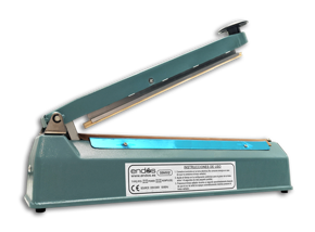 Máquina selladora manual de bolsas de 30 cm.