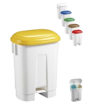 Contenedor AMICO 60 Litros (2x30L) Tapa Pedal y Divisor 2 espacios - Imagen 6