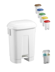 Contenedor AMICO 60 Litros (2x30L) Tapa Pedal y Divisor 2 espacios - Imagen 2