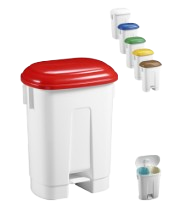 Contenedor AMICO 60 Litros (2x30L) Tapa Pedal y Divisor 2 espacios - Imagen 4