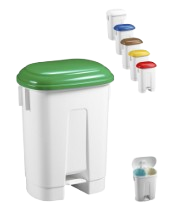 Contenedor AMICO 60 Litros (2x30L) Tapa Pedal y Divisor 2 espacios - Imagen 5