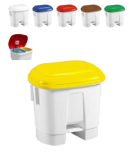 Contenedor 30 Litros Amico con Pedal y Divisor de 2 espacios de15 litros. - Imagen 5