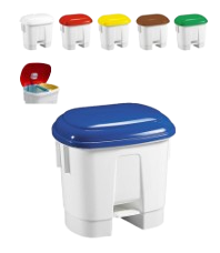 Contenedor 30 Litros Amico con Pedal y Divisor de 2 espacios de15 litros.