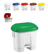 Contenedor 30 Litros Amico con Pedal y Divisor de 2 espacios de15 litros.