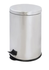 Cubo Papelera INOX 3, 5 12, 20 y 30 Litros con tapa y pedal.