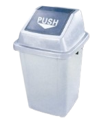 Cubo Papelera PUSH 100L con tapa Basculante