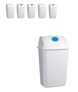 Papelera Rectangular LIBRA 50 Litros. con Tapa Basculante