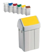 Cubo Papelera Rectangular PISCIS 25 y 50 Litros. con Tapa Basculante - Imagen 6