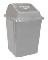 Cubo Papelera Push 25 litros con Tapa Basculante. 25, 50 y 60L