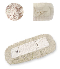 Recambio mopa abrillantadora. Cierre con clec. 75cm