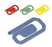 Clips detectables (azul, rojo, verde, amarillo)