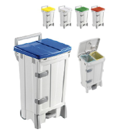 Contenedor PEGASUS DELUXE I. A. 100 Litros con Pedal, Divisor 2 espacios y Tapa