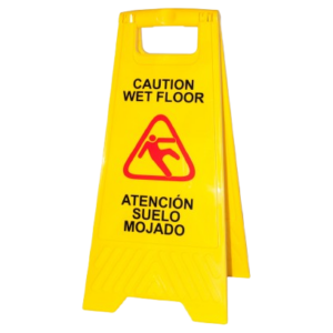 Señal Suelo Mojado (Castellano-Inglés).
