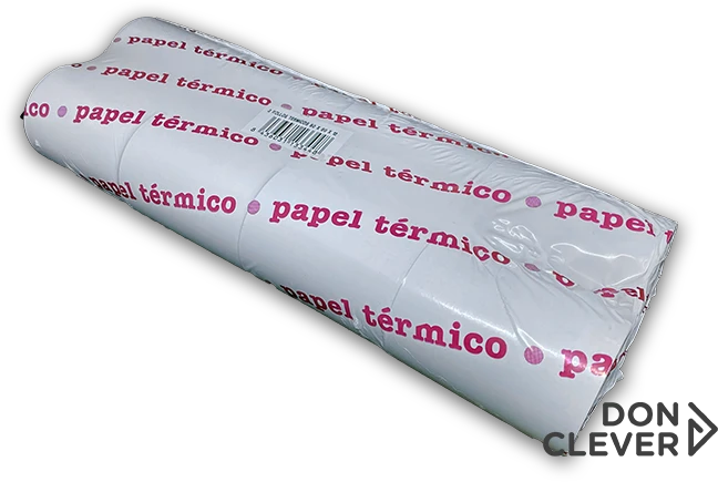Rollo de papel térmico para impresoras, TPV, registradoras. 80x60x12. Caja de 10 Paquetes x 80 Rollos