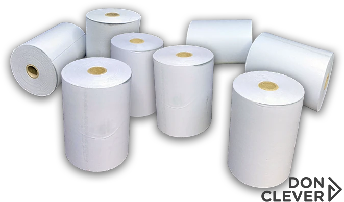 Rollo de papel térmico para impresoras, TPV, registradoras. 80x60x12. Caja de 10 Paquetes x 80 Rollos - Imagen 3