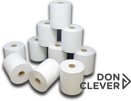 Rollo papel térmico 55 mm sin bisfenol-a (bpa). Caja de 10 Paquetes x 10 Rollos - Imagen 3